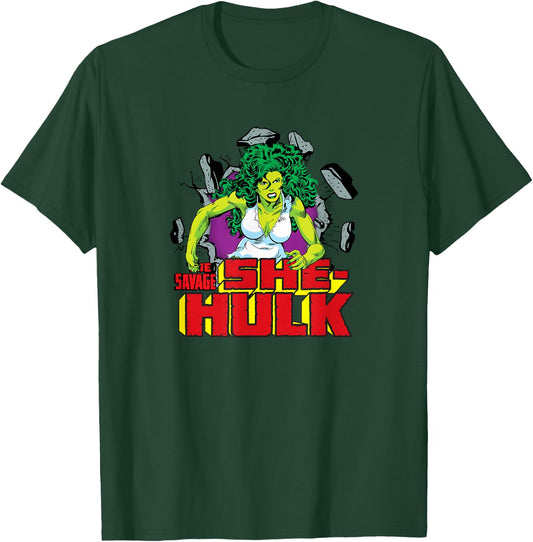 Marvel The Savage She-Hulk Retro Comic T-Shirt - T-Shirt | Forest