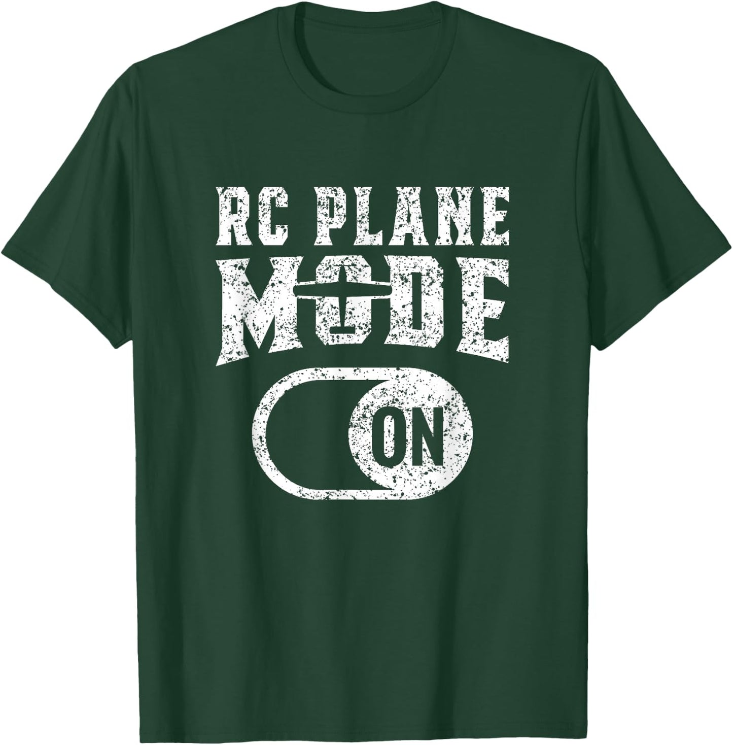 Rc Plane Mode On Radio Control Remote Controlled Pilot T-Shirt - T-Shirt | Forest