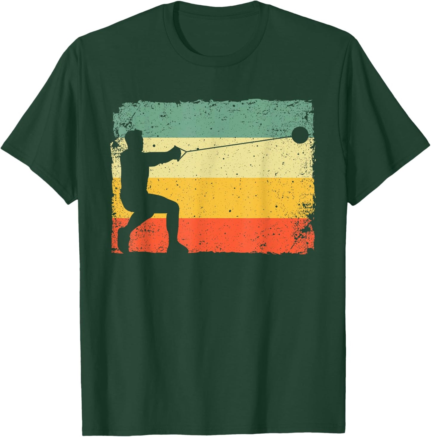 Funny Hammer Track And Field Design Men Women Hammer Thrower T-Shirt - T-Shirt | Forest