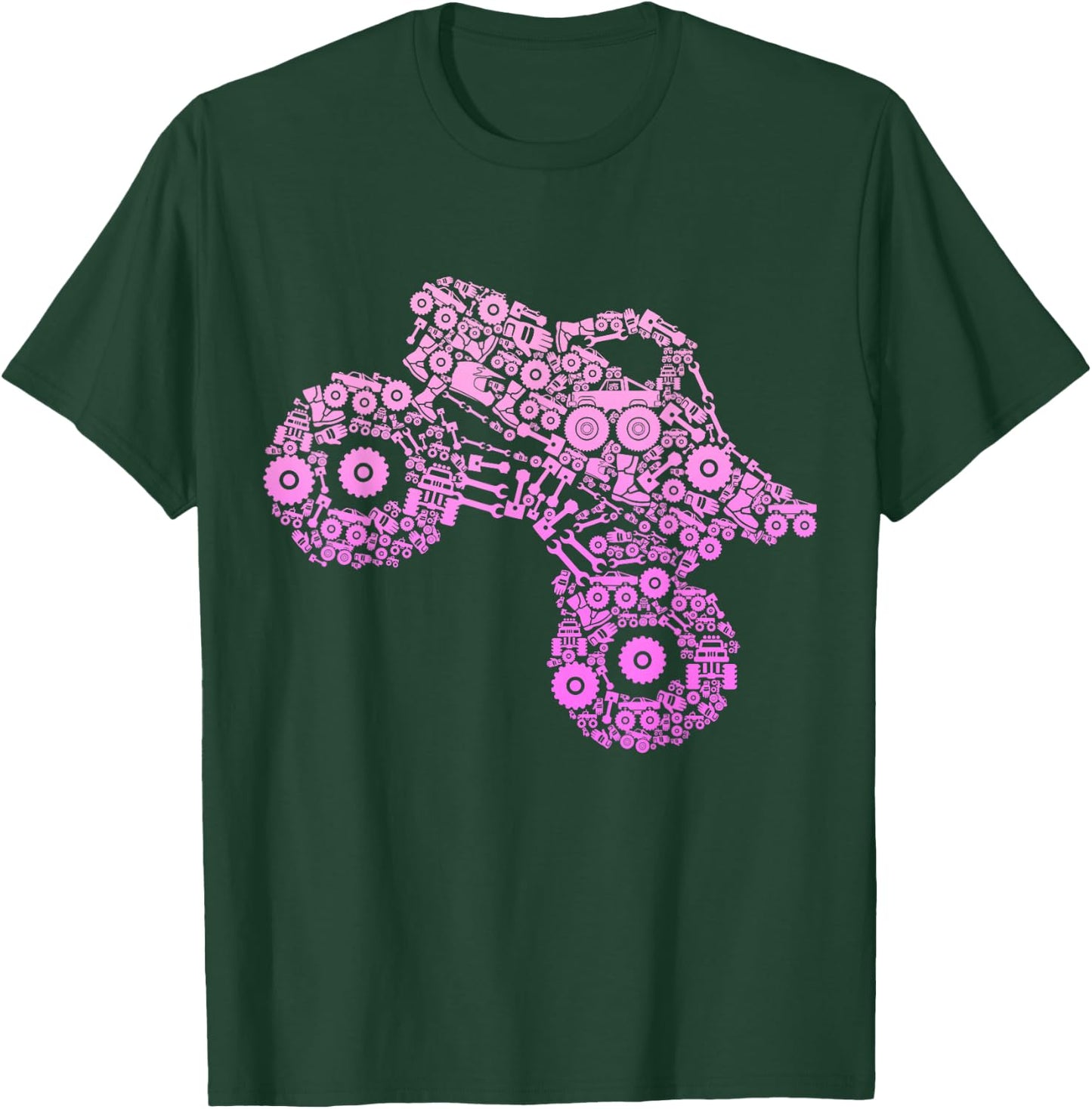 Monster Truck Girls Women T-Shirt - T-Shirt | Forest