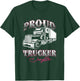 Proud Trucker Daughter Truck Driver Child Father Day T-Shirt - T-Shirt | Forest
