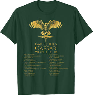 Julius Caesar World Tour - Ancient Roman History - SPQR T-Shirt - T-Shirt | Forest
