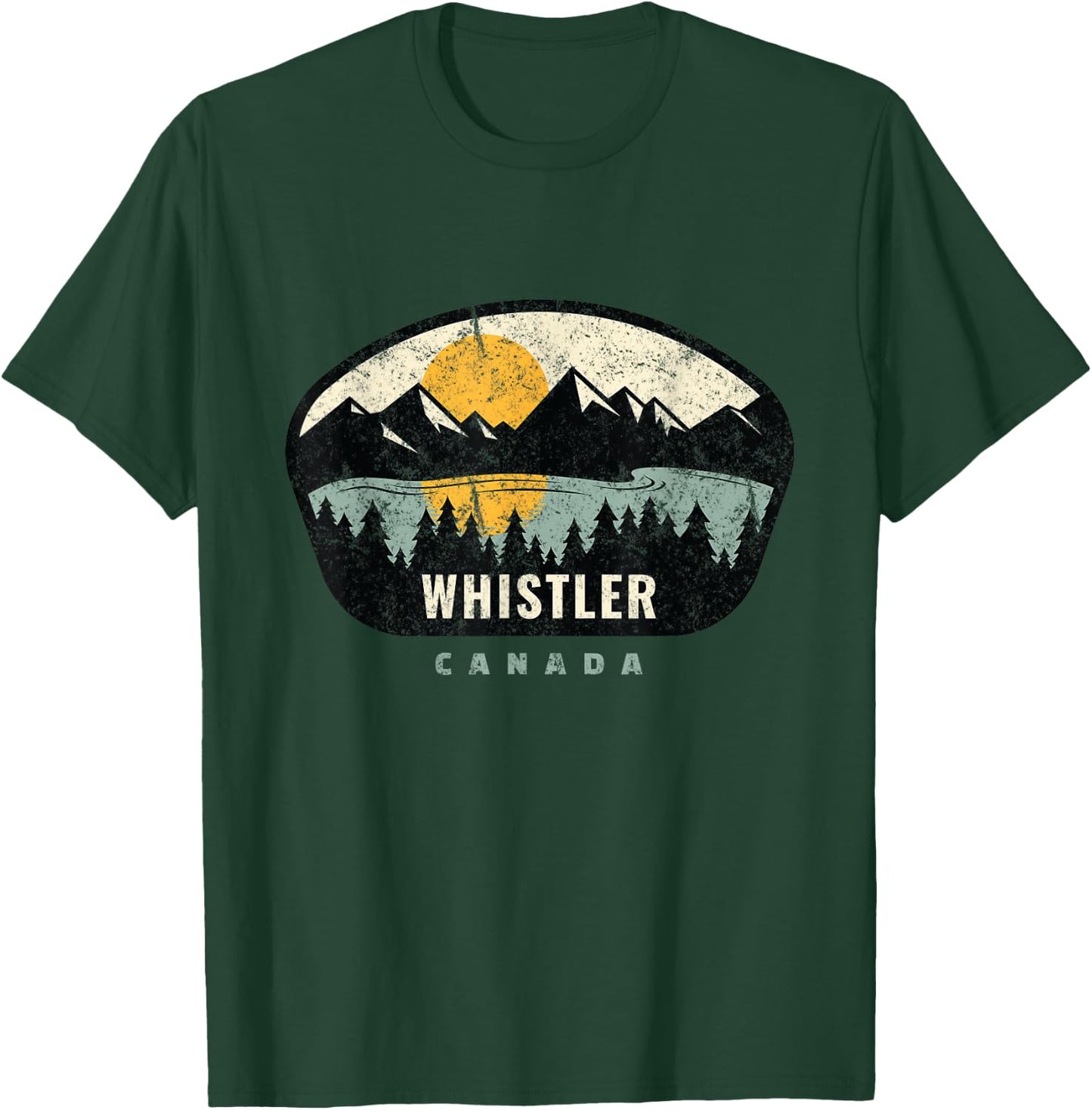 Whistler Canada, BC Canada Vacation Souvenir T-Shirt - T-Shirt | Forest