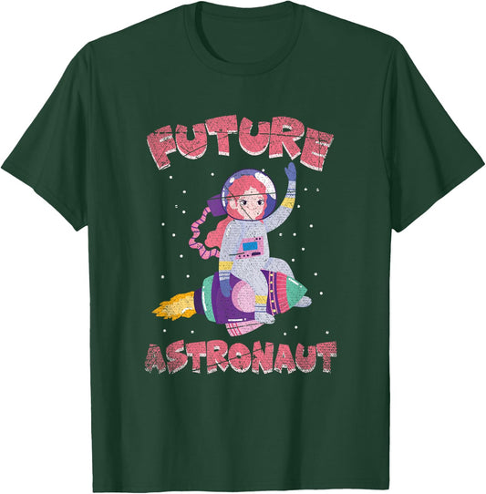 Space Rocket Children's Gift Future Astronaut T-Shirt - T-Shirt | Forest