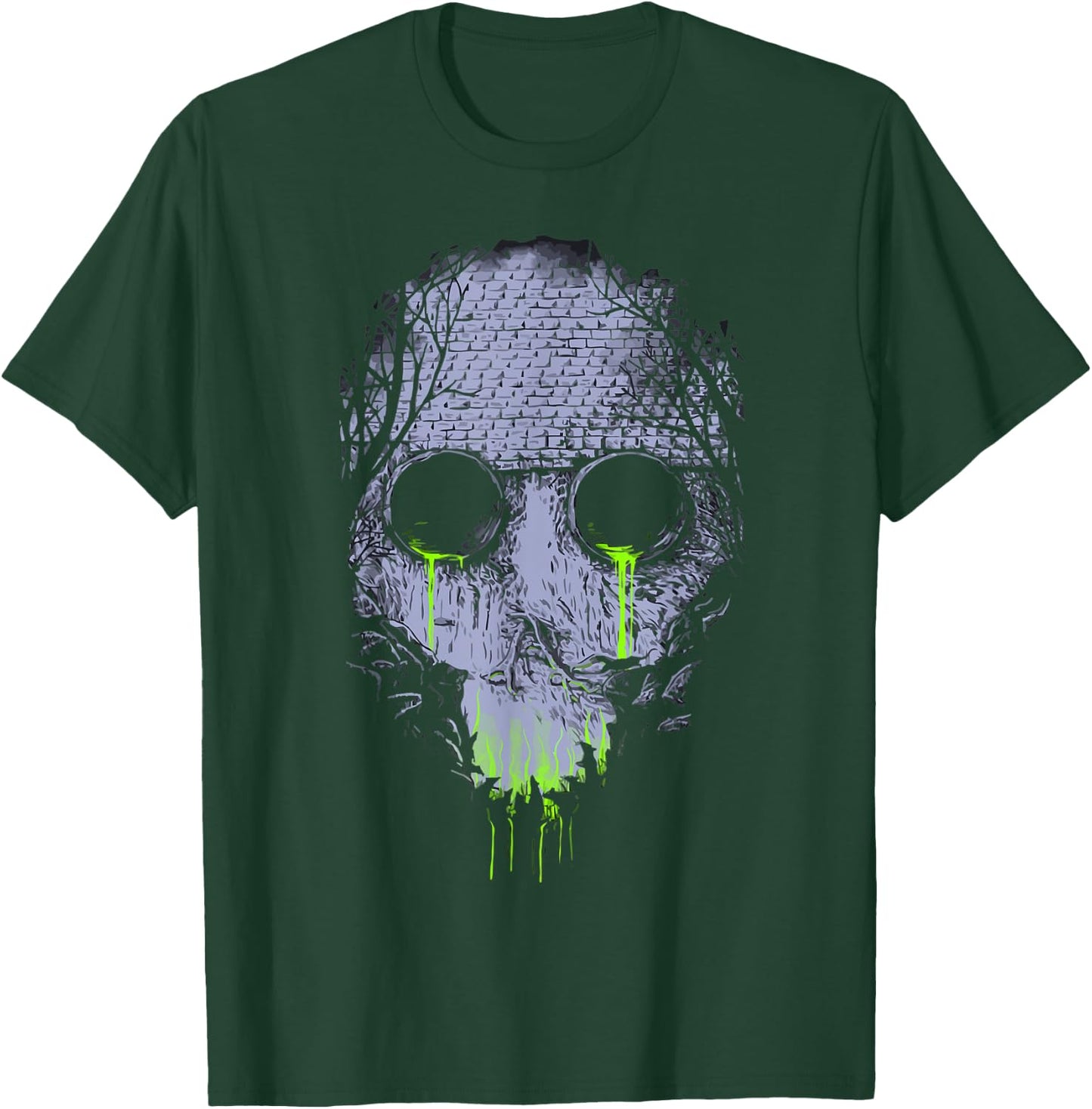 I Love Toxic Skull Waste Protect nature T-Shirt - T-Shirt | Forest