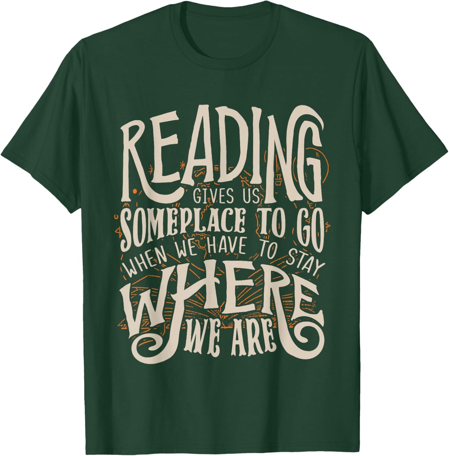 Book Lover Librarian Bookworm Reading Club Reading T-Shirt - T-Shirt | Forest
