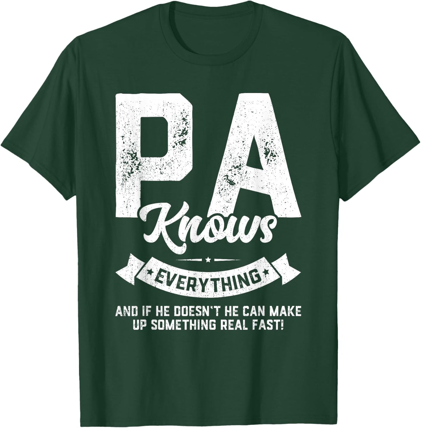 Pa Knows Everything Shirt 60th Gift Funny Father's Day T-Shirt - T-Shirt | Forest