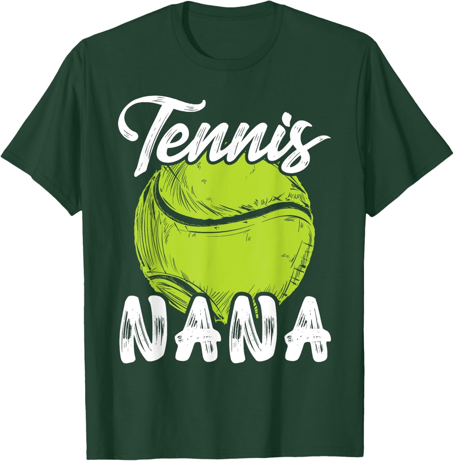Tennis Nana Women Family Matching Set Tennis Ball Player T-Shirt - T-Shirt | Forest