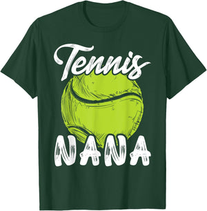Tennis Nana Women Family Matching Set Tennis Ball Player T-Shirt - T-Shirt | Forest