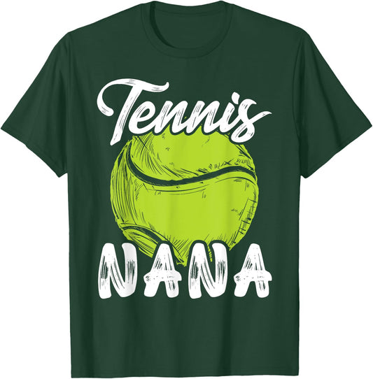 Tennis Nana Women Family Matching Set Tennis Ball Player T-Shirt - T-Shirt | Forest