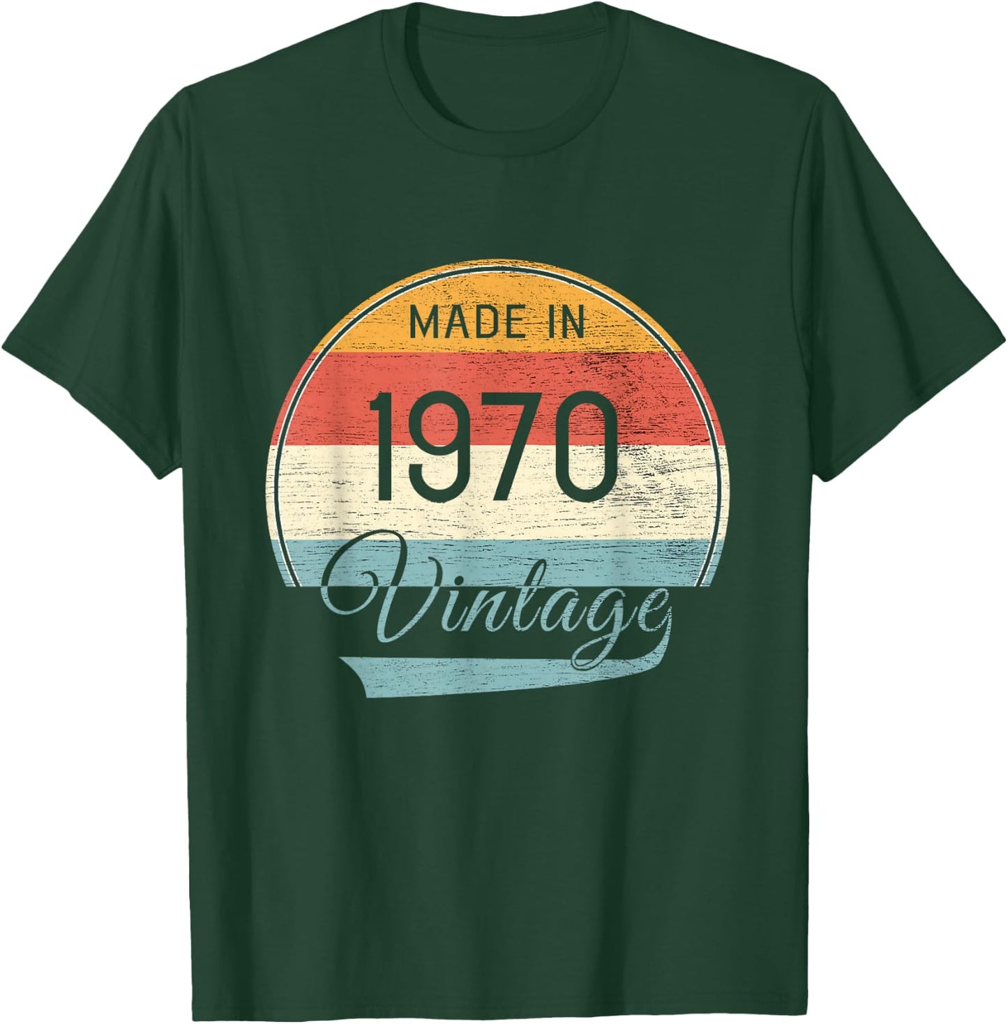 1970 Vintage Birthday T-Shirt - T-Shirt | Forest