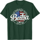 My Favorite People Call Me Baba USA Flag Stamp Fathers Day T-Shirt - T-Shirt | Forest