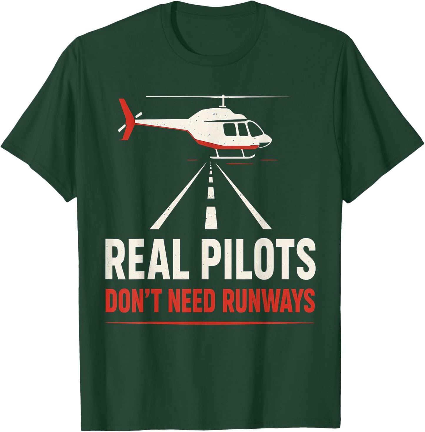 Helicopter Pilot Aviation Funny T-Shirt - T-Shirt | Forest
