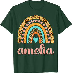 Amelia Amelia Name Birthday Shirt Gift T-Shirt - T-Shirt | Forest