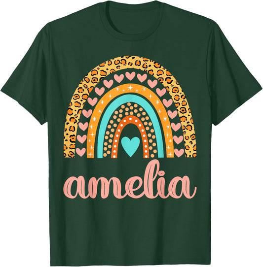 Amelia Amelia Name Birthday Shirt Gift T-Shirt - T-Shirt | Forest
