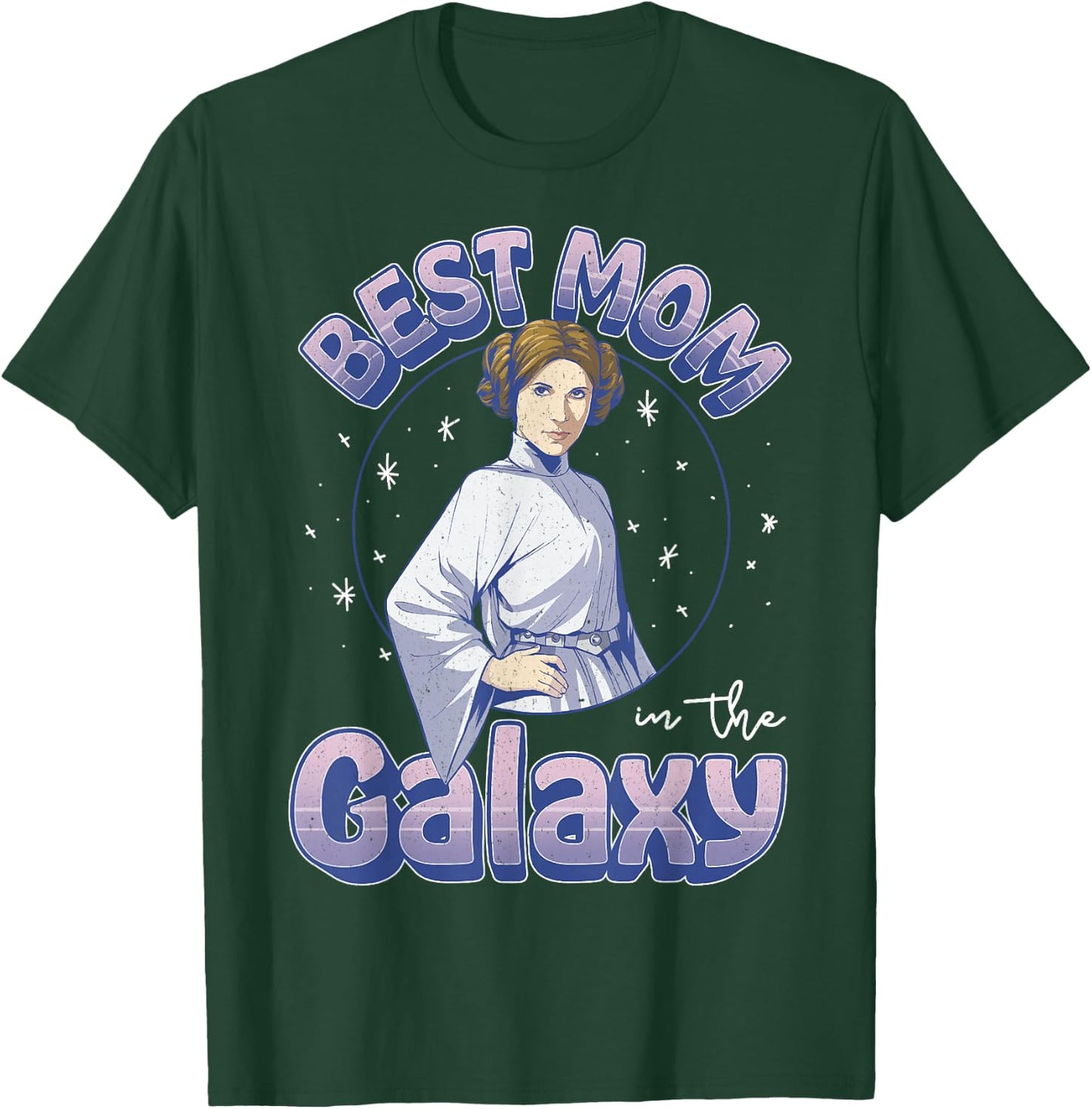 Star Wars Mother's Day Best Mom In The Galaxy Princess Leia T-Shirt - T-Shirt | Forest