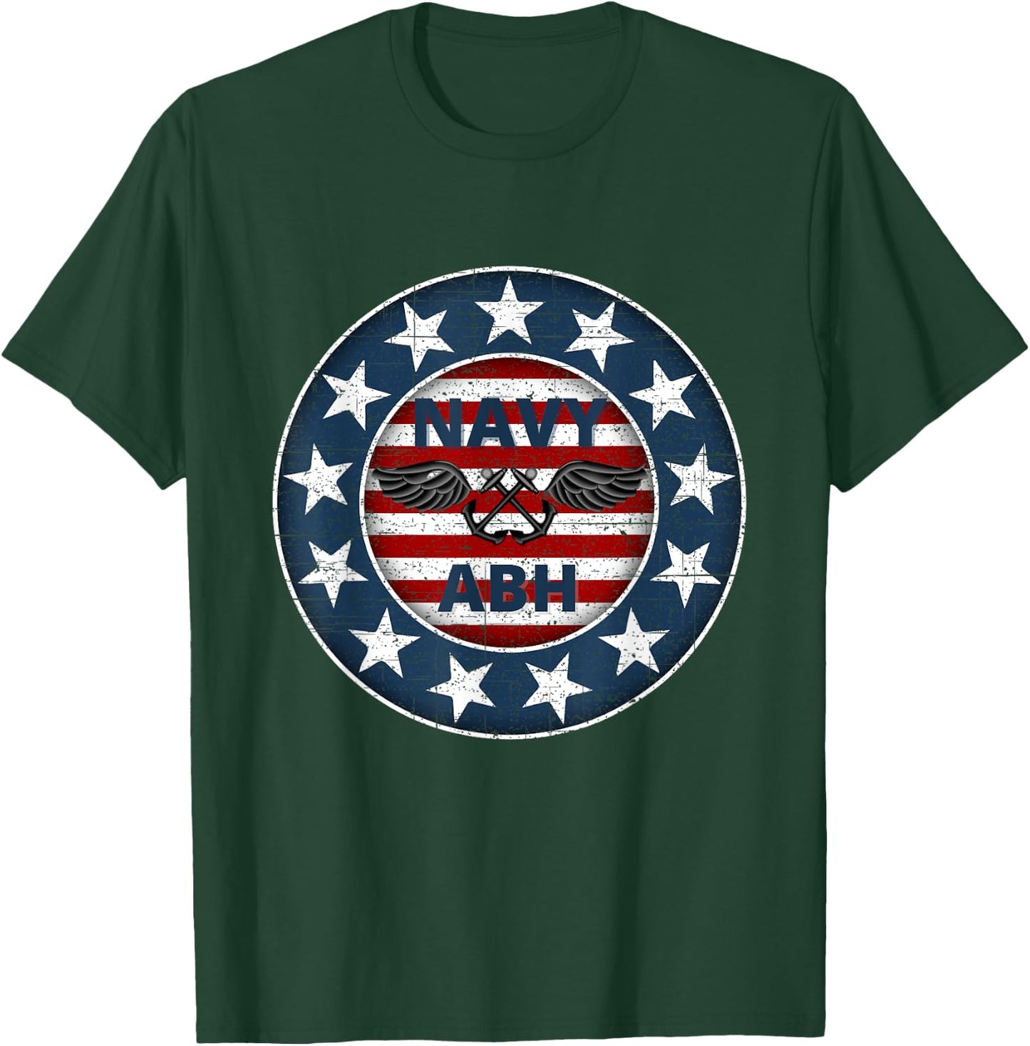 Navy Aviation Boatswain Mate Stars and Stripes T-Shirt - T-Shirt | Forest