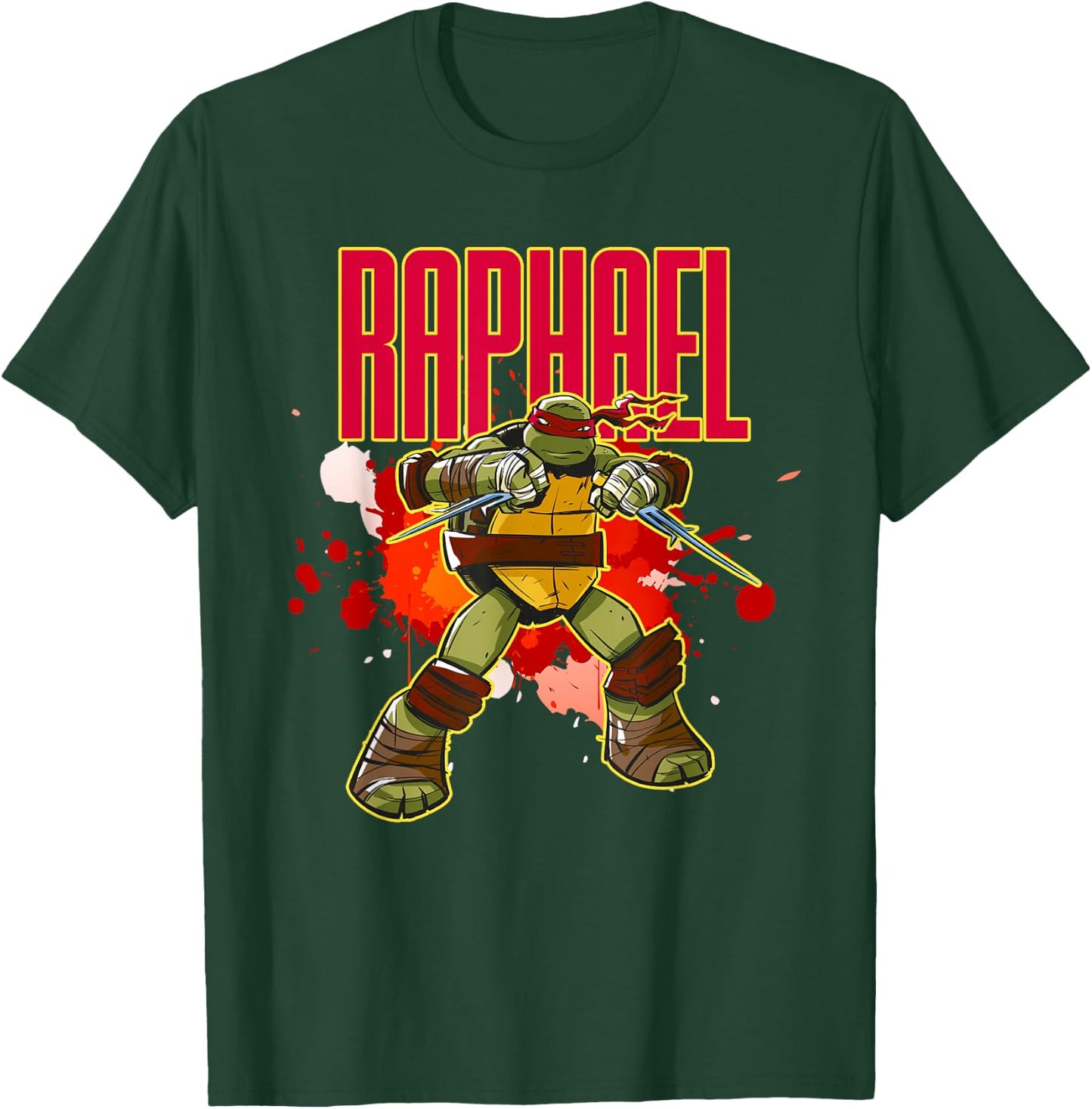 Raphael - Red Splatter Paint T-Shirt - T-Shirt | Forest