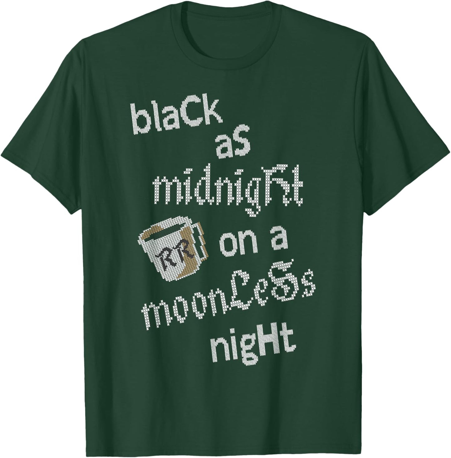 Twin Peaks Black As Midnight On A Moonless Night T-Shirt - T-Shirt | Forest