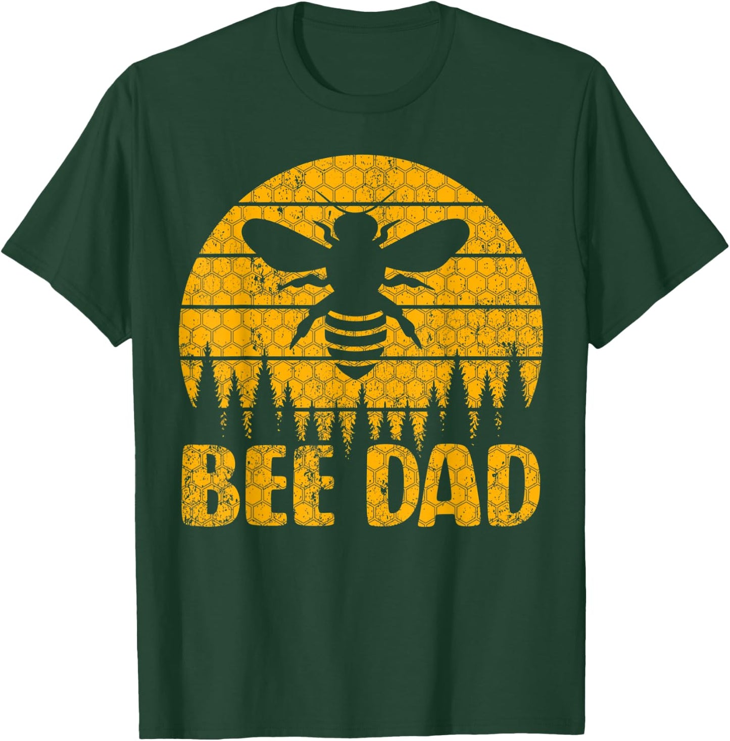 Bee Vintage Beekeeper Keeping Bee Dad Father's Day T-Shirt - T-Shirt | Forest