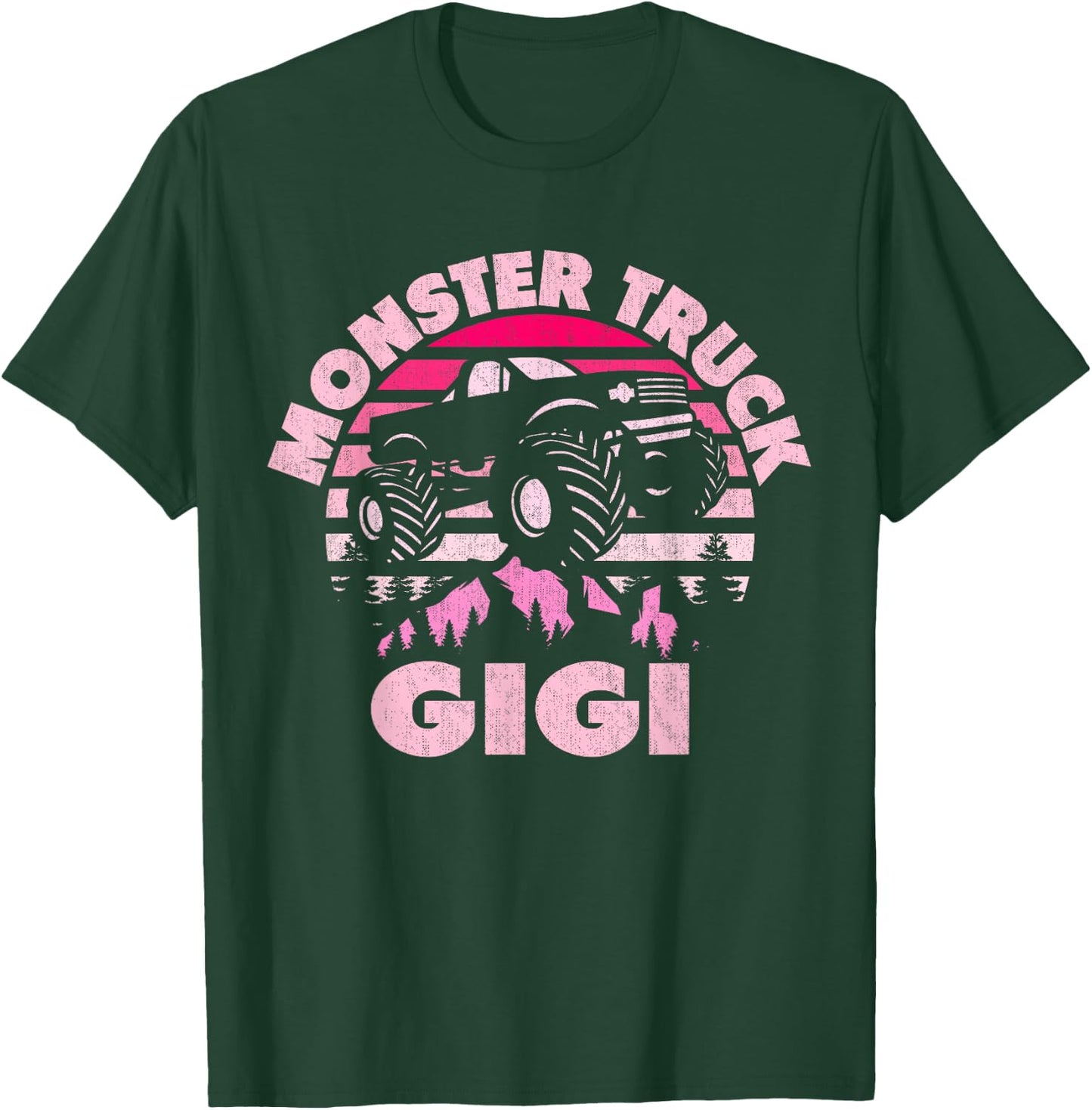 Monster Truck Gigi Matching Family Monster Truck Grandma T-Shirt - T-Shirt | Forest