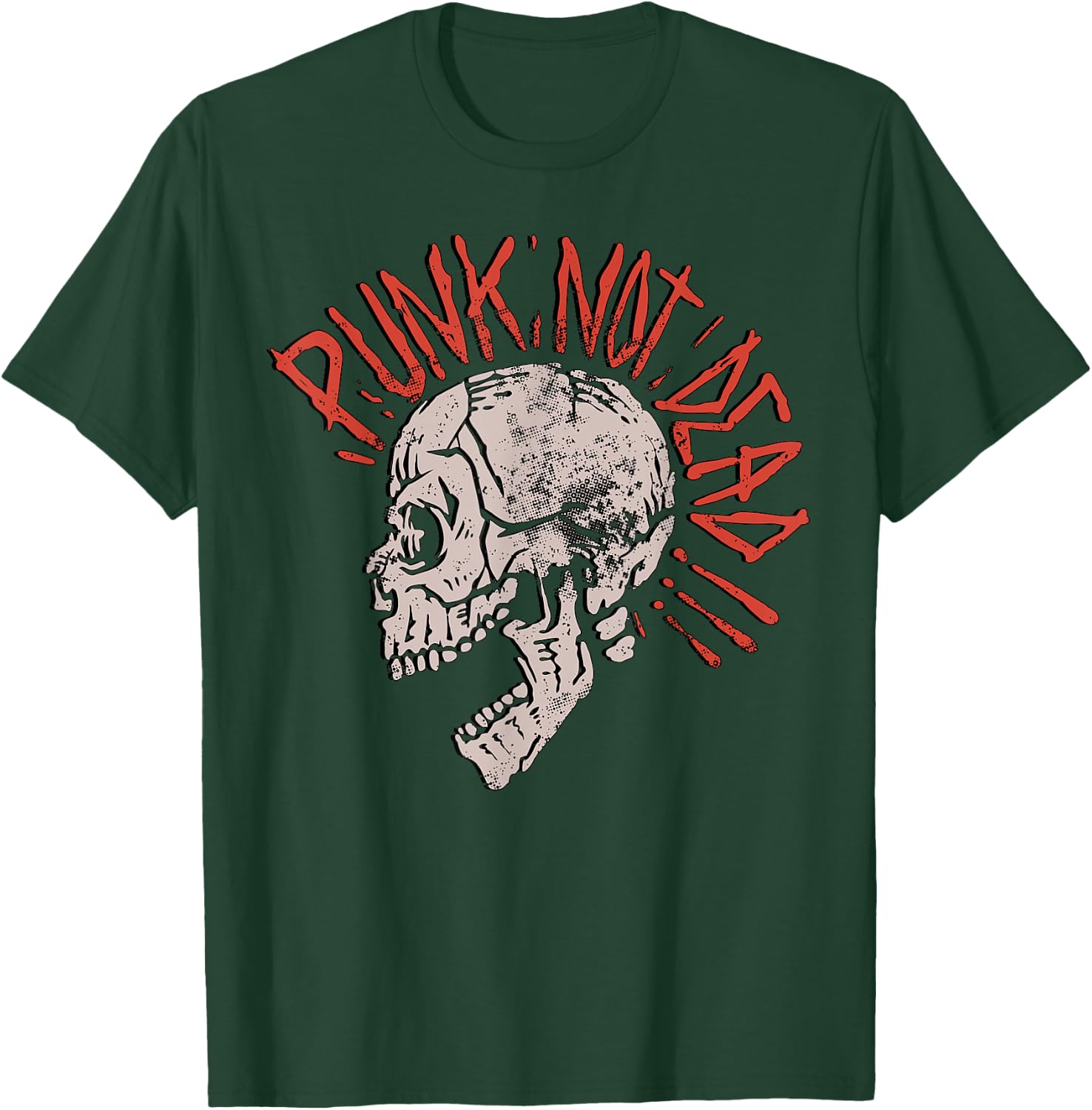 Punks Not Dead - Vintage Grunge - Punk is Not Dead - Rock T-Shirt - T-Shirt | Forest
