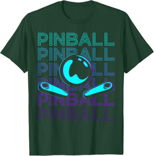 Pinball Player Retro T-Shirt - T-Shirt | Forest