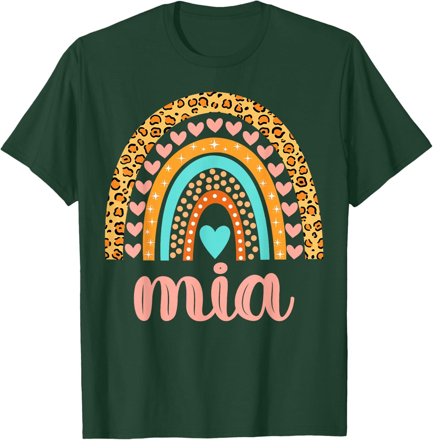 Mia Mia Name Birthday Shirt Gift T-Shirt - T-Shirt | Forest
