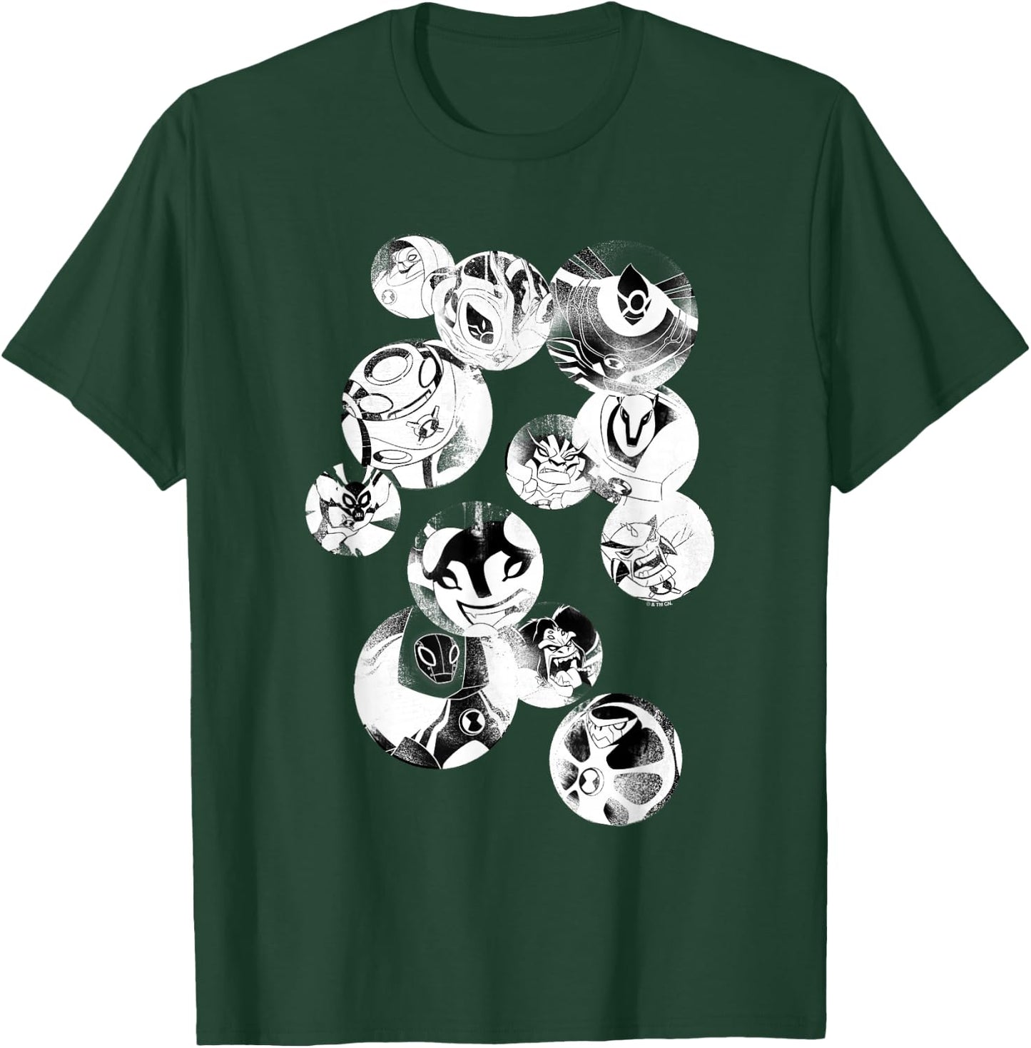 Ben 10 Ultimate Alien: Cosmic Destruction Hero Bubbles Faded T-Shirt - T-Shirt | Forest