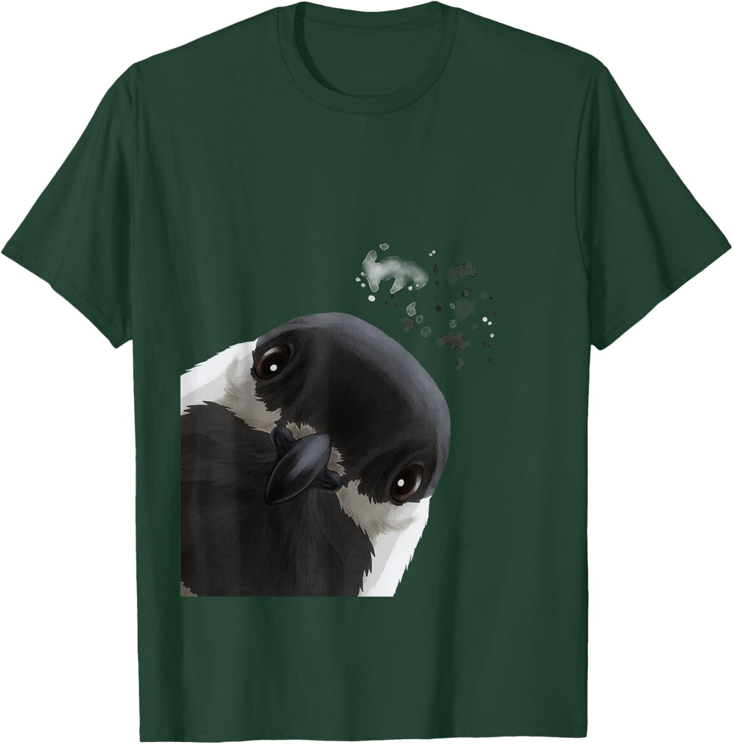 Funny Curious Chickadee Bird T-Shirt - T-Shirt | Forest