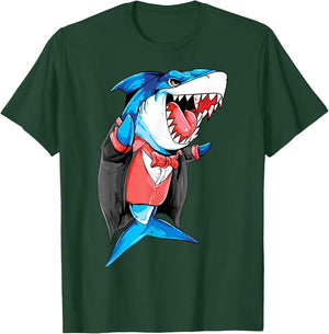 Vampire Shark Dracula Jawsome Halloween Costume T-Shirt - T-Shirt | Forest