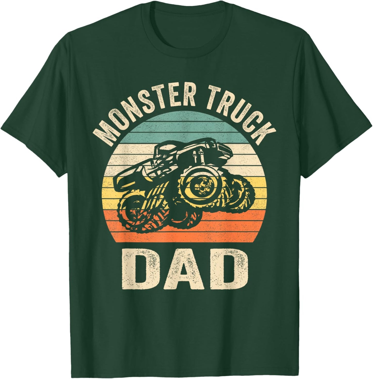 Monster Truck Dad Shirt Retro Vintage Monster Truck Shirt T-Shirt - T-Shirt | Forest