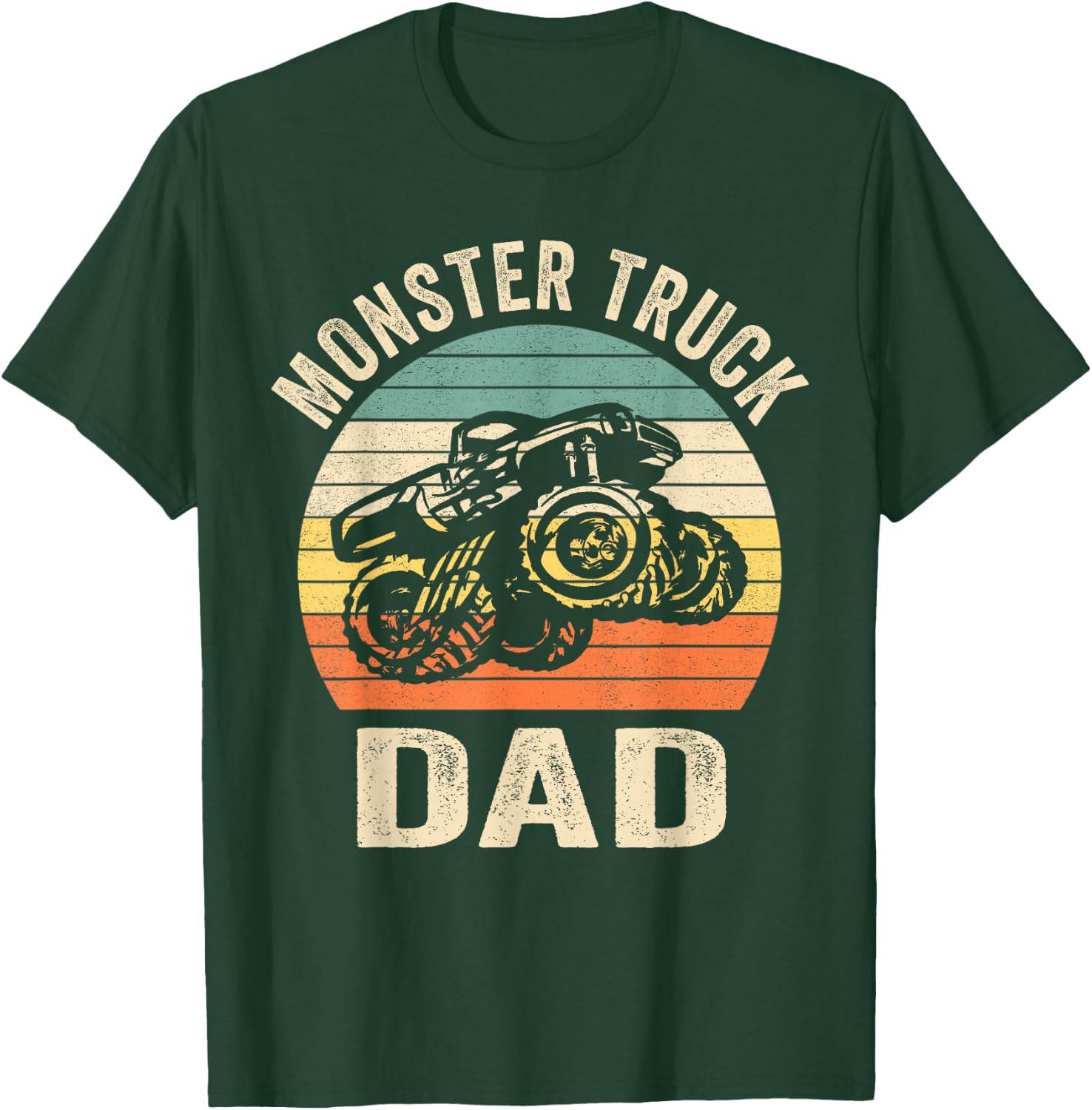 Monster Truck Dad Shirt Retro Vintage Monster Truck Shirt T-Shirt - T-Shirt | Forest