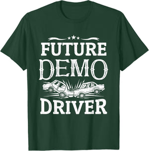 Demolition Derby Crashing Cars Kids Future Demo Driver T-Shirt - T-Shirt | Forest