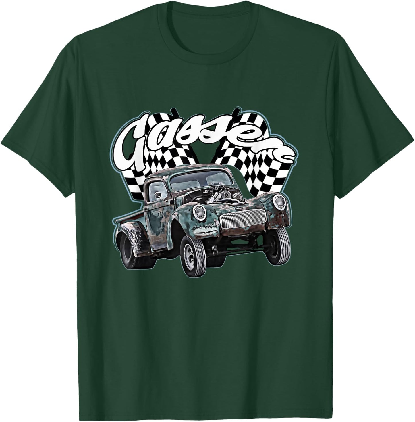 1940s Gasser Truck,Dragster,Dragrace,Rat Rod,rusty pickup,40 T-Shirt - T-Shirt | Forest