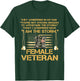 US Veterans Day Gift, US Female Veteran, I Am The Storm T-Shirt - T-Shirt | Forest