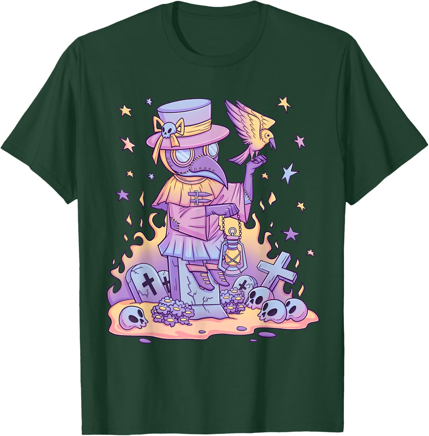 Cute Creepy Doctor Anime Pastel Kawaii Clothing Pastel Goth T-Shirt - T-Shirt | Forest