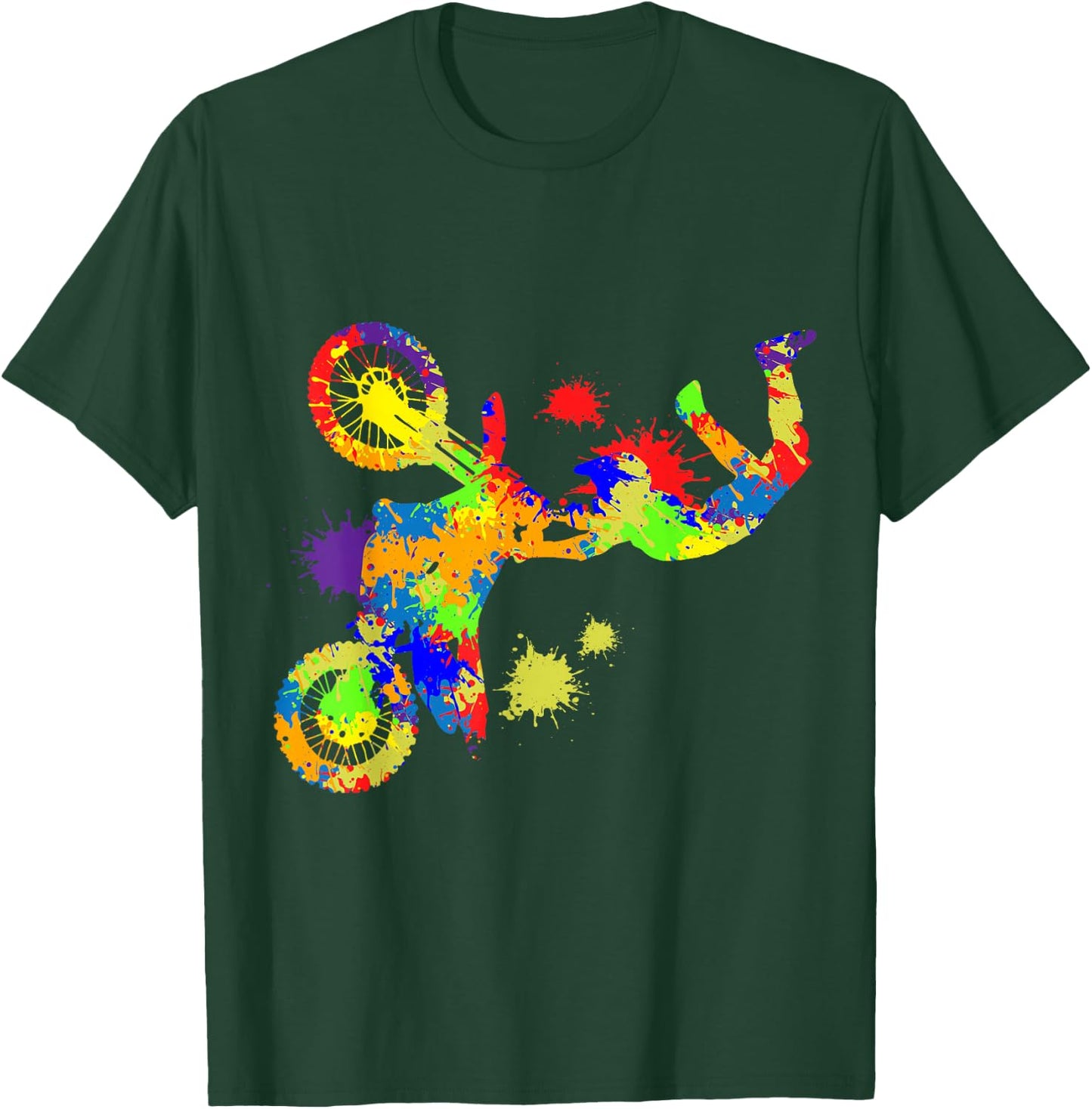 Dirt Bike Rider Motocross Enduro Dirt Biking Boys T-Shirt - T-Shirt | Forest