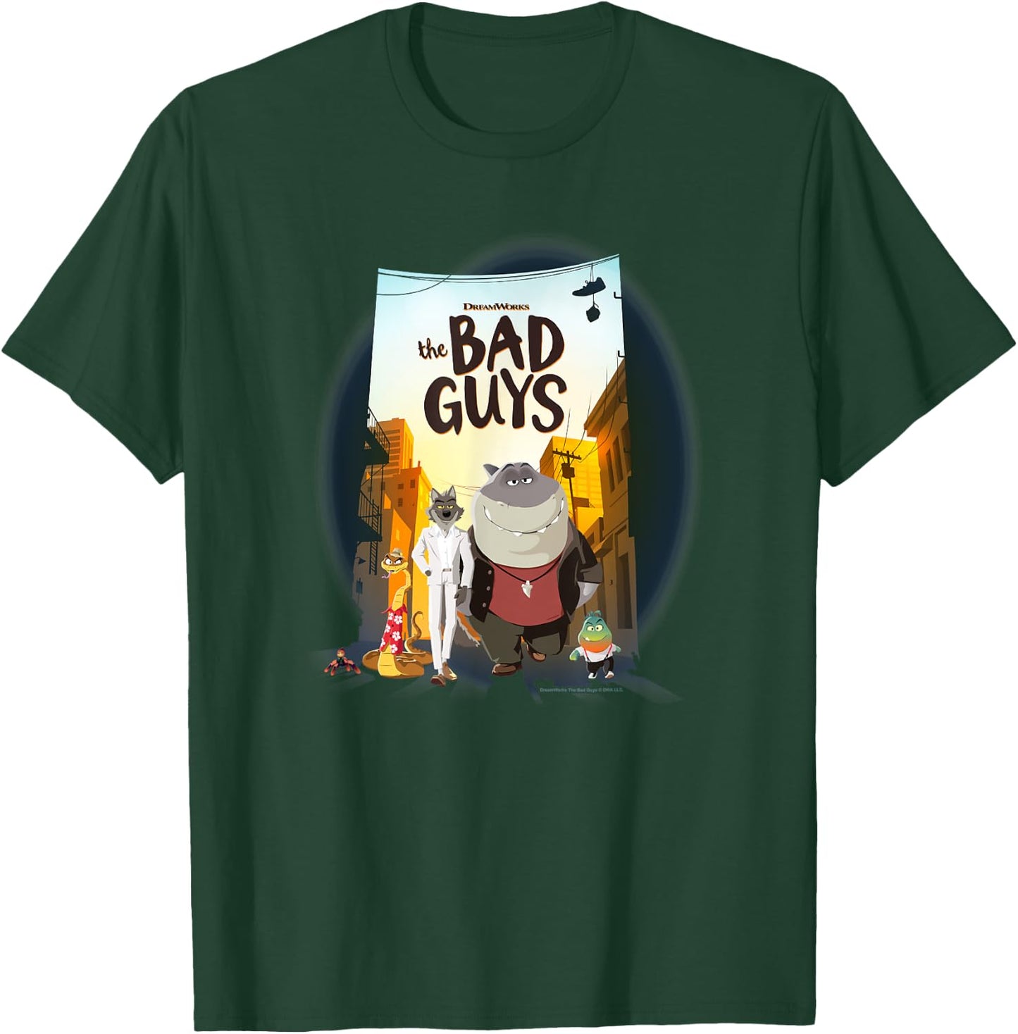 The Bad Guys Group Movie Poster Alternate T-Shirt - T-Shirt | Forest