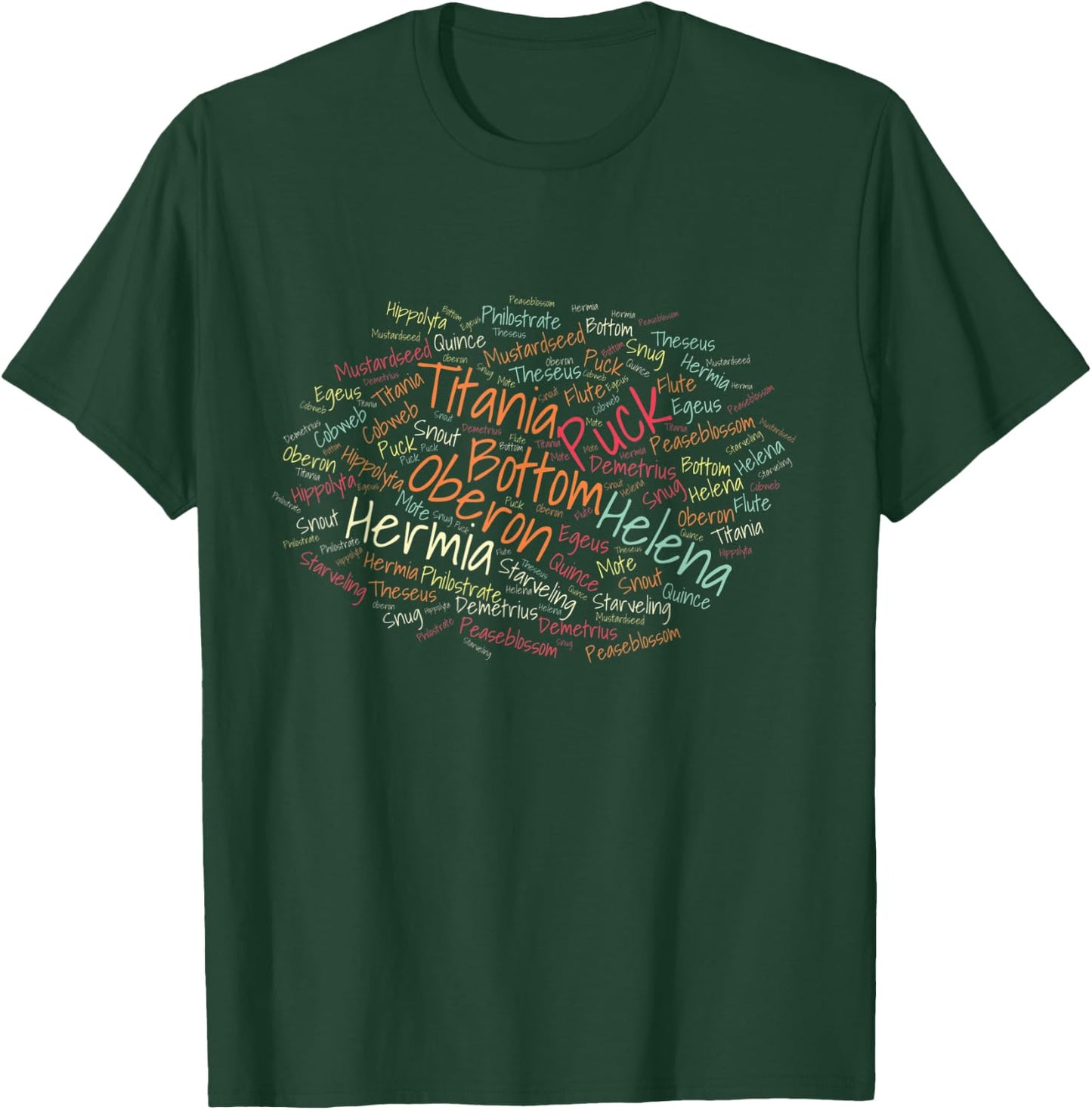A Midsummer Night's Dream Character Cloud Men Women Kids T-Shirt - T-Shirt | Forest