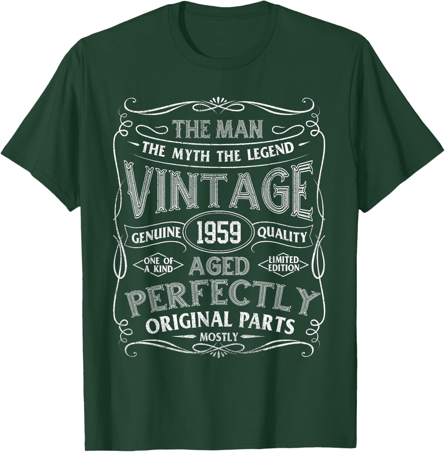 Man Myth Legend Vintage 1959 Year Of Birth Birthday T-Shirt - T-Shirt | Forest