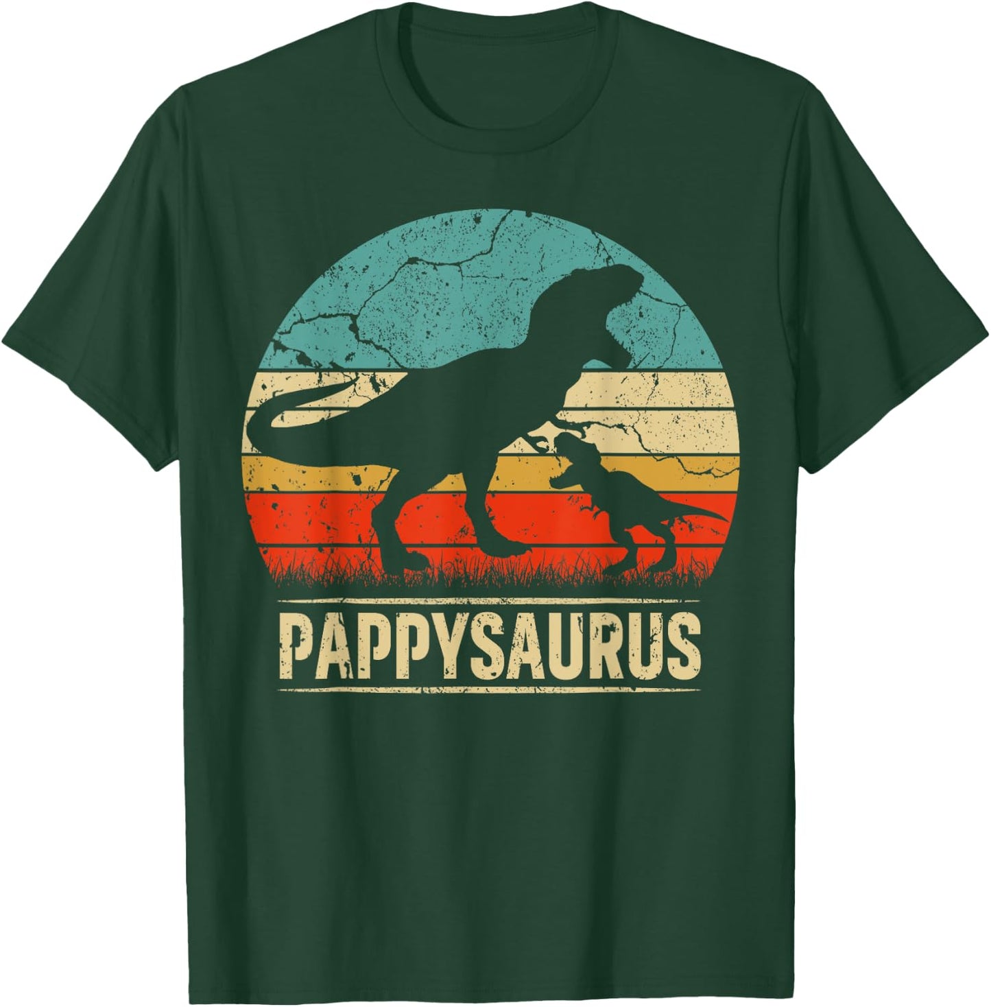 Pappysaurus T Rex Dinosaur Pappy Saurus Family Matching T-Shirt - T-Shirt | Forest