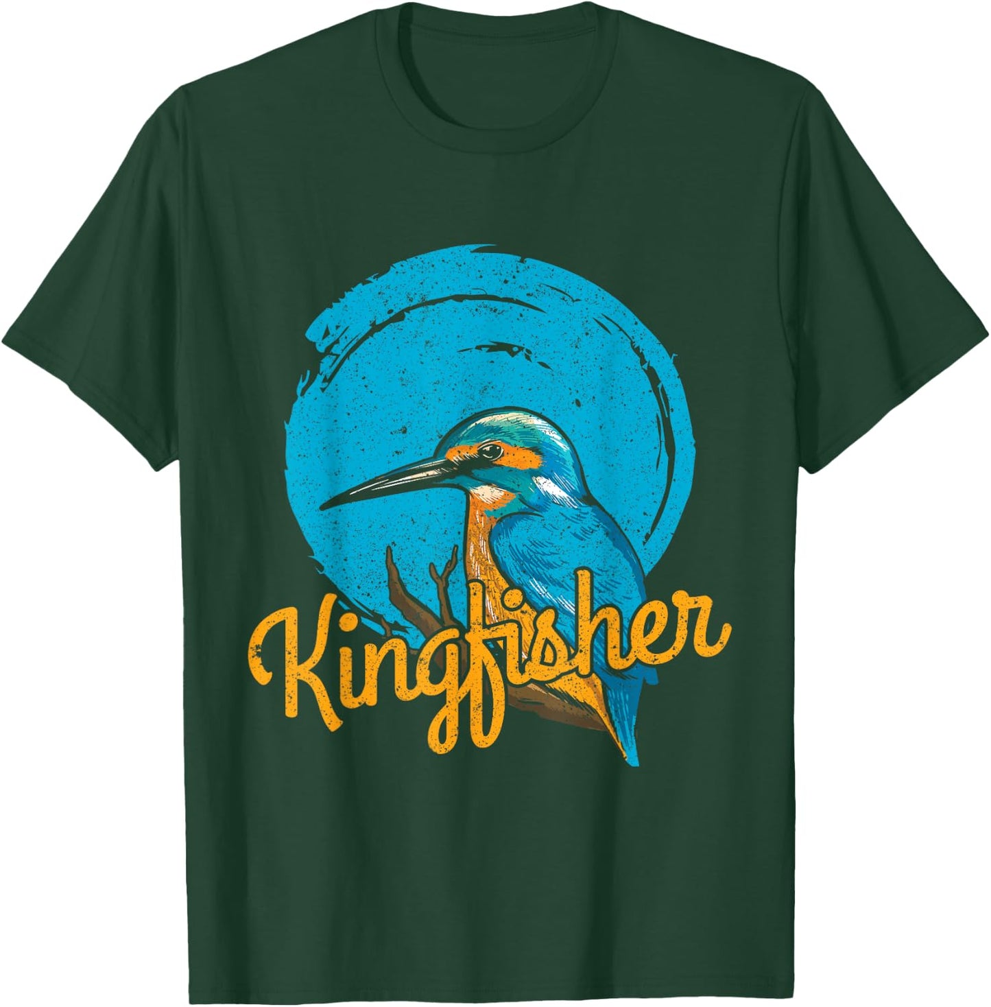 Kingfisher bird design gift bird lover T-Shirt - T-Shirt | Forest