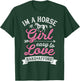 I'm A Horse Girl Easy To Love Hard To Afford Funny Women T-Shirt - T-Shirt | Forest