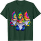 Three Hippie Gnomes Peace Gnome Funny Retro Tie DIY Design T-Shirt - T-Shirt | Forest