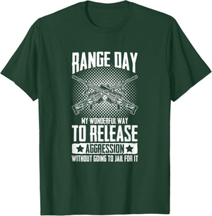 Range Day Sniper Shooter Long Range Shooting T-Shirt - T-Shirt | Forest