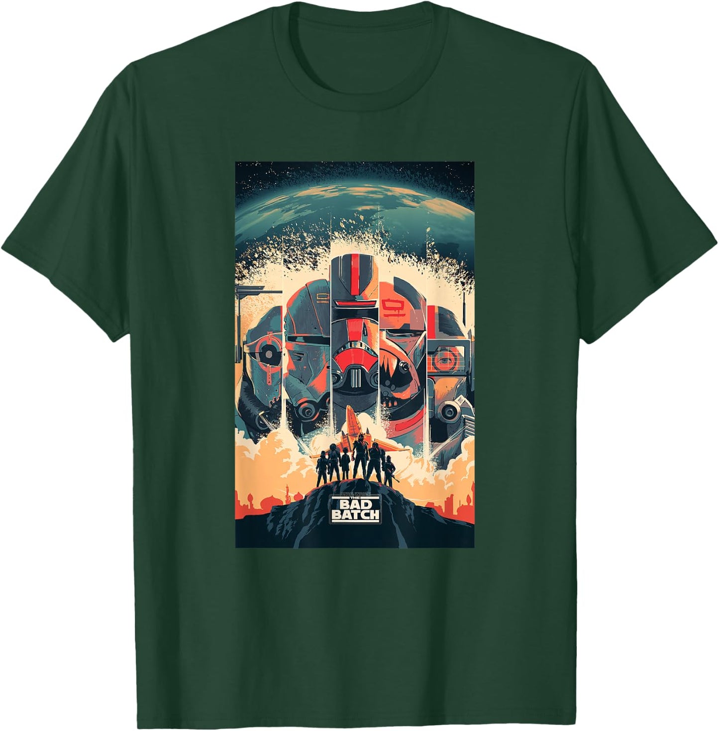 Star Wars The Bad Batch Clone Force 99 Series Poster T-Shirt - T-Shirt | Forest