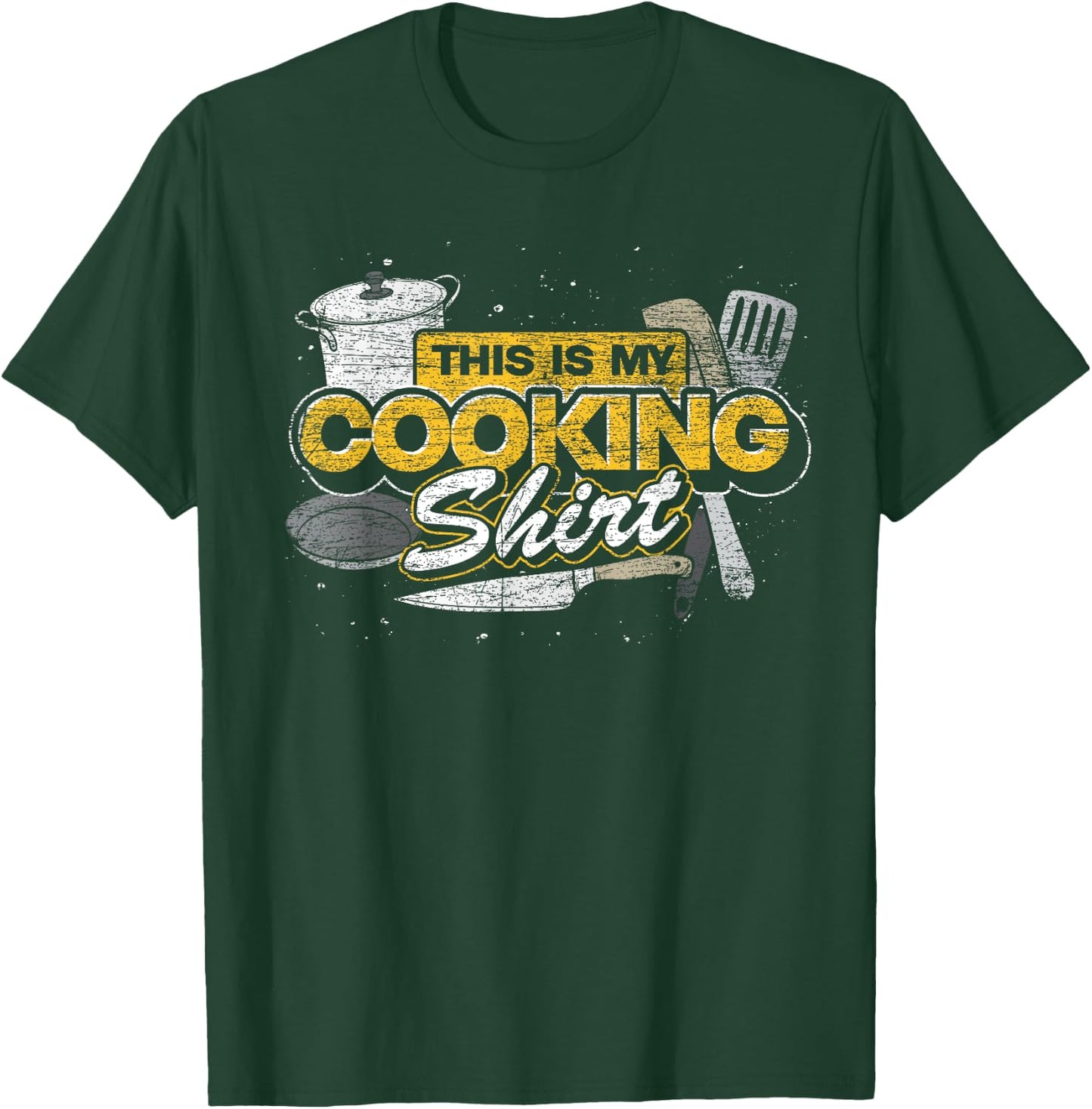This Is My Cooking Shirt Cook Gourmet Meal Funny Chef T-Shirt - T-Shirt | Forest