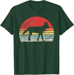Vintage African Wild Dog The Painted Wolf Cape Hunting Dog T-Shirt - T-Shirt | Forest