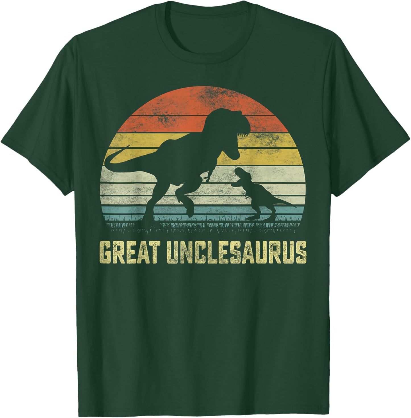Great unclesaurus T Rex Dinosaur Great uncle Saurus Family T-Shirt - T-Shirt | Forest